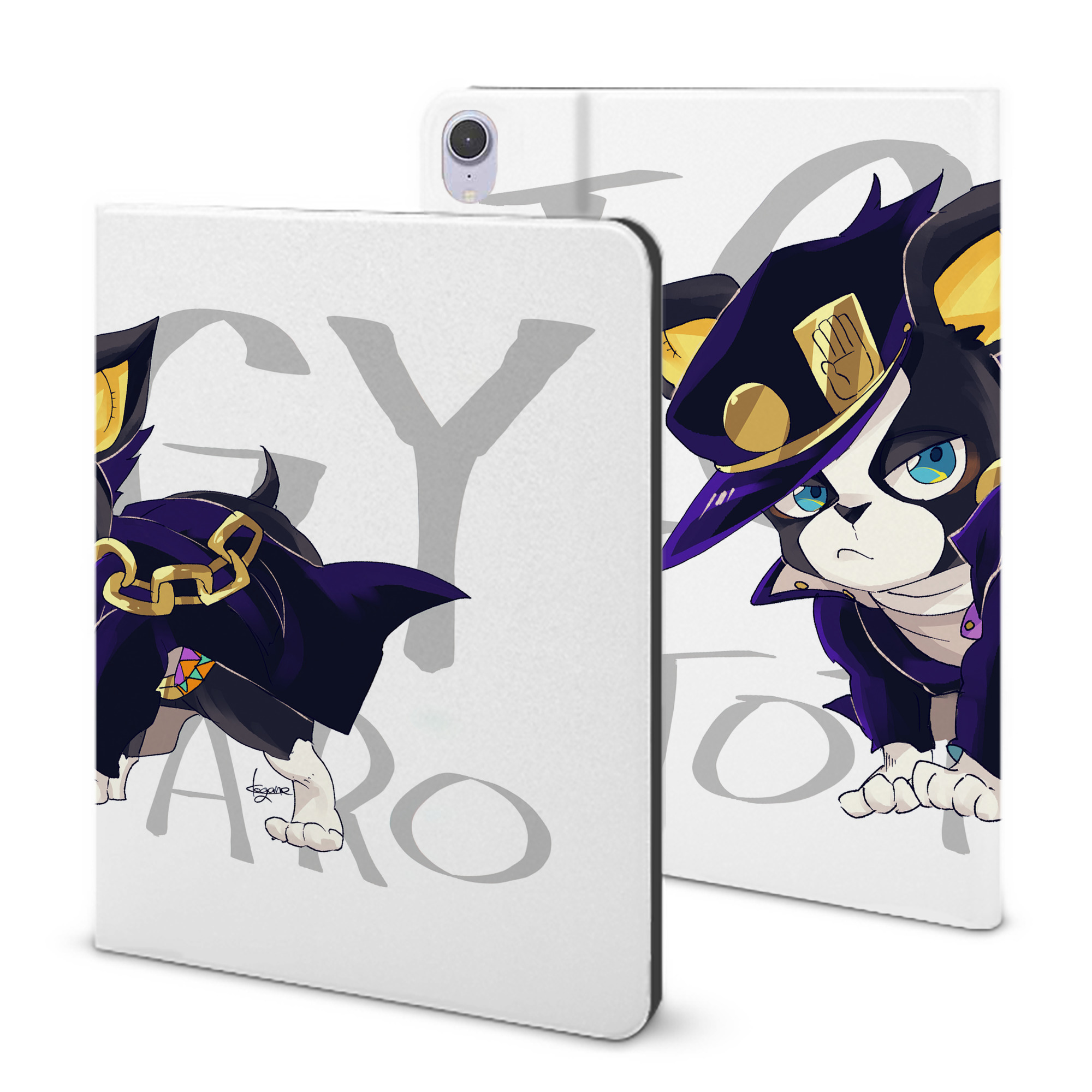 （画像用） ジョジョの奇妙な冒険 JoJo's Bizarre Adventure IPad ケース ブック型 PUレザー TPU 耐衝撃 軽量 薄型 ペン収納なし 全面保護 IPad 各モデル対応